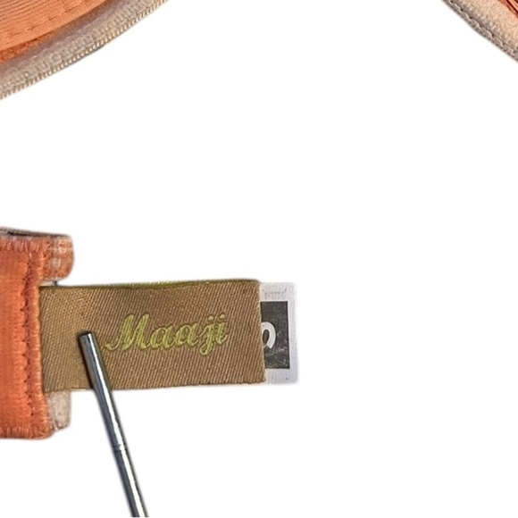 MAAJI GREAT GRAND GREYHOUND BALCONETTE BRA ORANGE MULTI SZ S - Picture 4 of 5